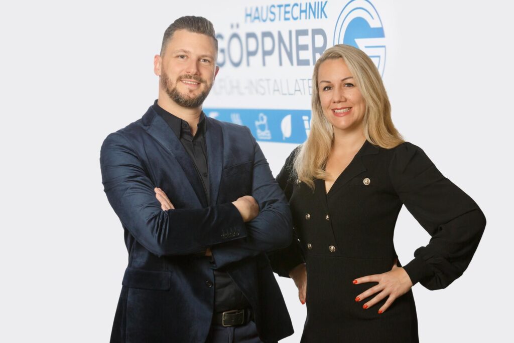 Herr und Frau Göppner in ihrem Installationsbetrieb